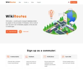 Wikiroutes.info(Your Public Transit Database) Screenshot