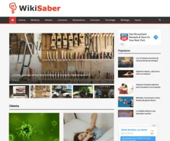 Wikisaber.es(La Web con Todo el Conocimiento de Nuestro Mundo) Screenshot