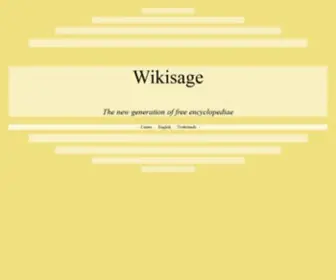 Wikisage.org(Wikisage) Screenshot