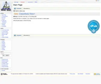 Wikisail.org(Main Page) Screenshot