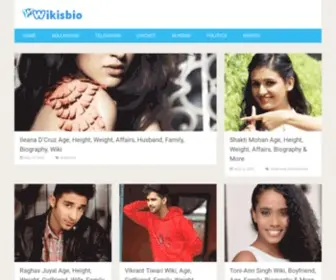 Wikisbio.com(Biography of Popular Personalities) Screenshot