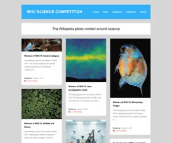 Wikisciencecompetition.org(The Wikipedia photo contest around science) Screenshot