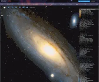 Wikisky.org(Interactive Sky Map) Screenshot