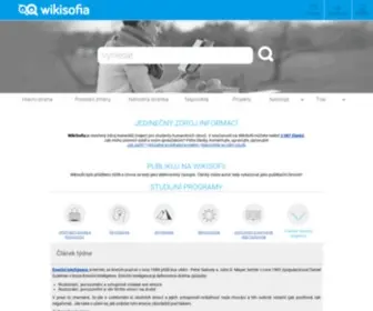Wikisofia.cz(Wikisofia) Screenshot