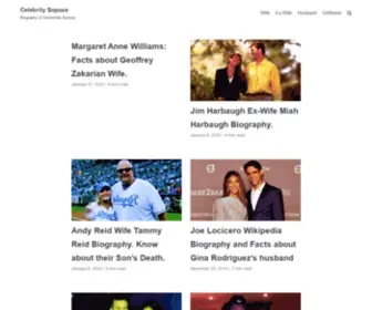 Wikispouse.com(Celebrity Spouse) Screenshot