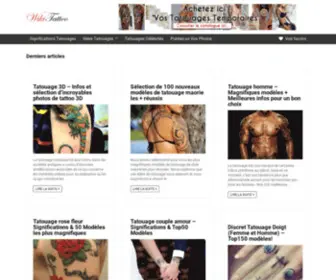 Wikitattoo.fr(WikiTattoo ⇒ Idées de Tatouages) Screenshot