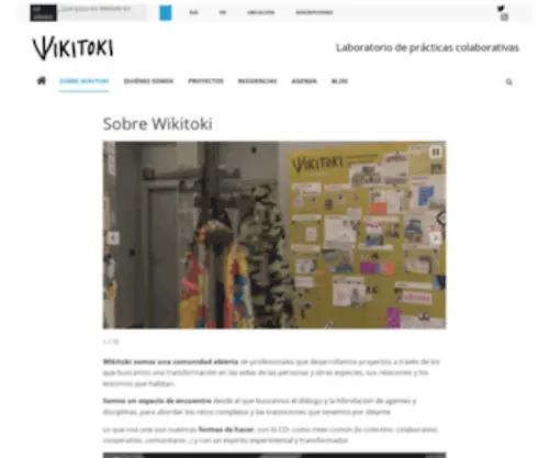 Wikitoki.org(Laboratorio de prácticas colaborativas) Screenshot