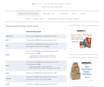 Wikito.org(Toronto Holiday Hours) Screenshot