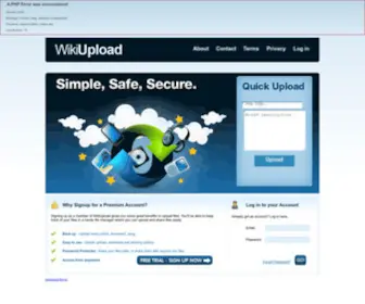 Wikiupload.com(Upload files free) Screenshot