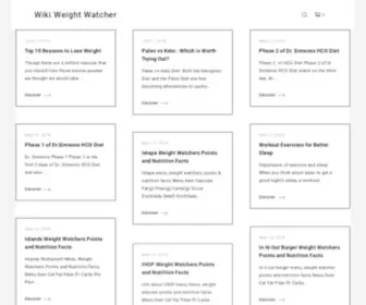Wikiweightwatcher.com(Wikiweightwatcher) Screenshot