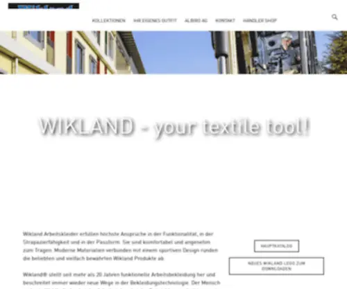 Wikland.ch(Your textile tool) Screenshot