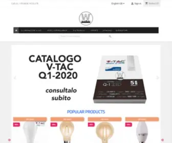 Wiklick.com(Distributore Ingrosso e Vendita Dettaglio Illuminazione a Led V) Screenshot