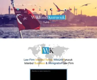 Wiklundkurucuk.com(Law Firm Istanbul Turkey WiklundKurucuk) Screenshot