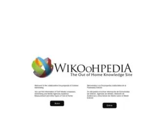 Wikoohpedia.org(Wikoohpedia, The Out of Home Knowledge site) Screenshot