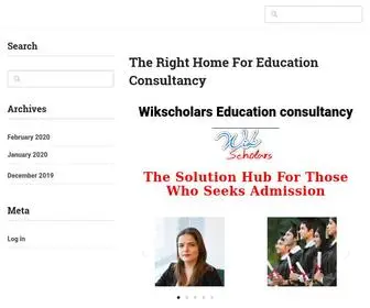 Wikscholars.com(The Right Home For Education Consultancy) Screenshot