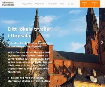 Wikstroms.se(Wikströms Tryckeri i Uppsala och Stockholm) Screenshot