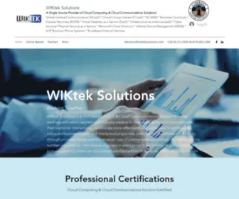 Wikteksolutions.com(WIKtek Solutions) Screenshot