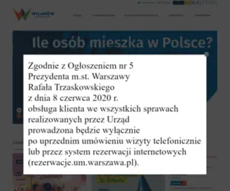 Wilanow.pl(Urząd Dzielnicy Wilanów) Screenshot
