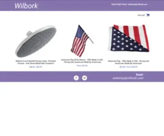 Wilbork.com(Online Shopping for American Flags) Screenshot