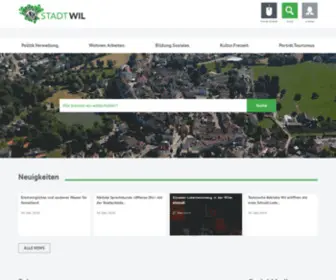 Wil.ch(Wil ist Zentrum einer kantonsübergreifenden Region mit über 110'000 Einwohnenden) Screenshot