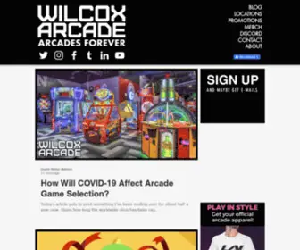 Wilcoxarcade.com(Wilcox Arcade) Screenshot