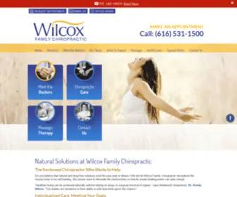 Wilcoxfamilychiropractic.com(Kentwood Chiropractor) Screenshot