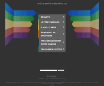 Wild-Card-Wiesbaden.de(Wild-Card-Wiesbaden e.V) Screenshot