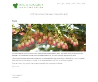 Wild-Gingerdesign.com(Wild Ginger Landscape Design) Screenshot