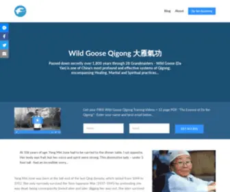 Wild-Goose-Qigong.com(Wild Goose (Da Yan) Qigong Online Training) Screenshot