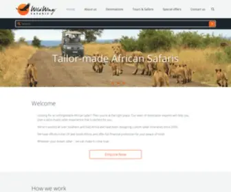 Wild-Wings.co.za(Plan your tailormade African Safari with Wild Wings Safaris) Screenshot