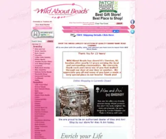 Wildaboutbeads.com(Tiverton, Rhode Island RI Jewelry, Gift, and Bead Store) Screenshot