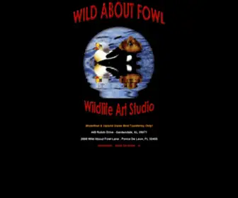 Wildaboutfowl.com(Wild About Fowl Taxidermy) Screenshot