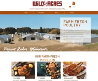 Wildacresprocessing.com(Wild Acres Farm Fresh Poultry) Screenshot