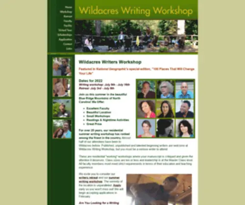 Wildacreswriters.com(Little Switzerland) Screenshot