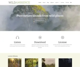 Wildambience.com(Nature Sounds to Download) Screenshot