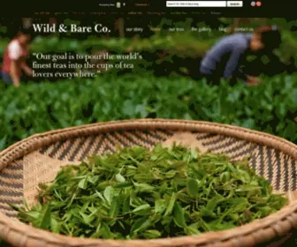 Wildandbare.com(Chinese Artisan Teas) Screenshot