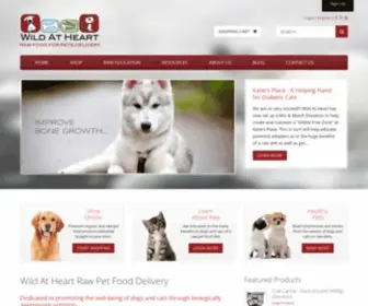 Wildatheartpets.com(Wild at Heart Pets Raw Food Delivery) Screenshot