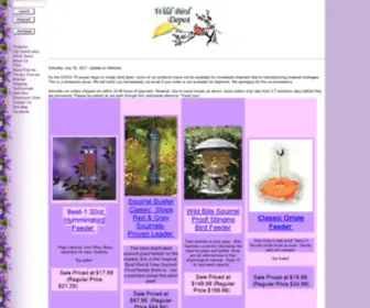 Wildbirddepot.com(Wild Bird Depot) Screenshot