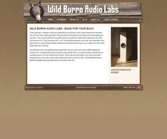 Wildburroaudio.com(Wild Burro Audio Labs) Screenshot