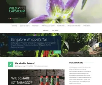 Wildcapsicum.org(Chili, Paprika und co) Screenshot