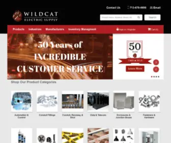 Wildcatelectric.com(Houston Electrical Supplier And Distributor) Screenshot