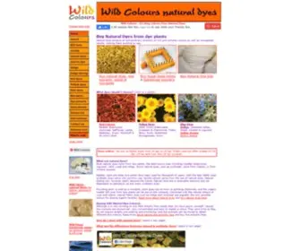 Wildcolours.co.uk(Natural dyes from dye plants) Screenshot