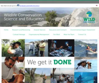 Wildconscience.org(Wildlife Conservation Science and Education) Screenshot