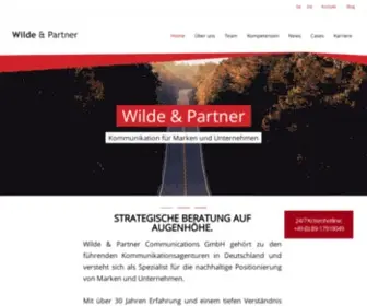 Wilde.de(PR Agentur München) Screenshot