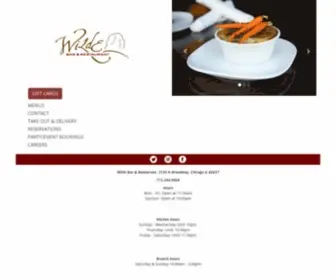 Wildechicago.com(Wilde Bar & Restaurant) Screenshot