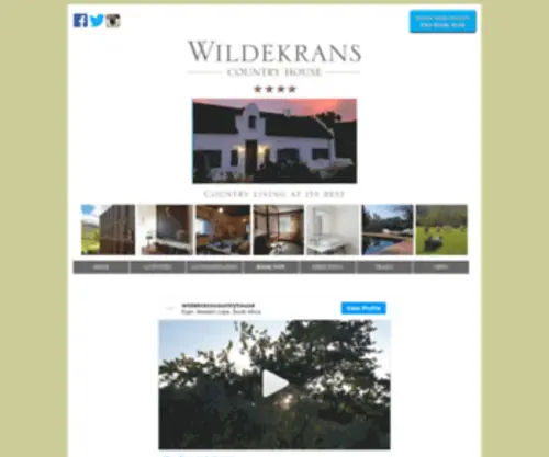 Wildekrans.co.za(Wildekrans Country House) Screenshot