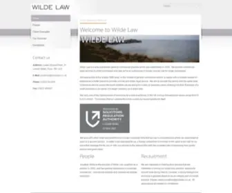 Wildelaw.co.uk(Wilde Law) Screenshot