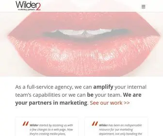 Wilder2.com(Marketing) Screenshot