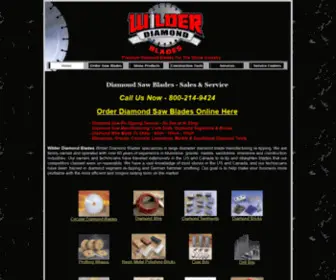 Wilderdiamond.com(Diamond Saw Blades) Screenshot