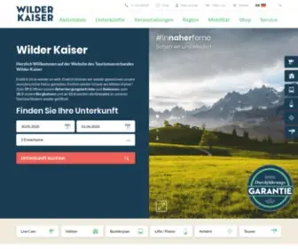 Wilderkaiser.info(Willkommen in der Region Wilder Kaiser) Screenshot